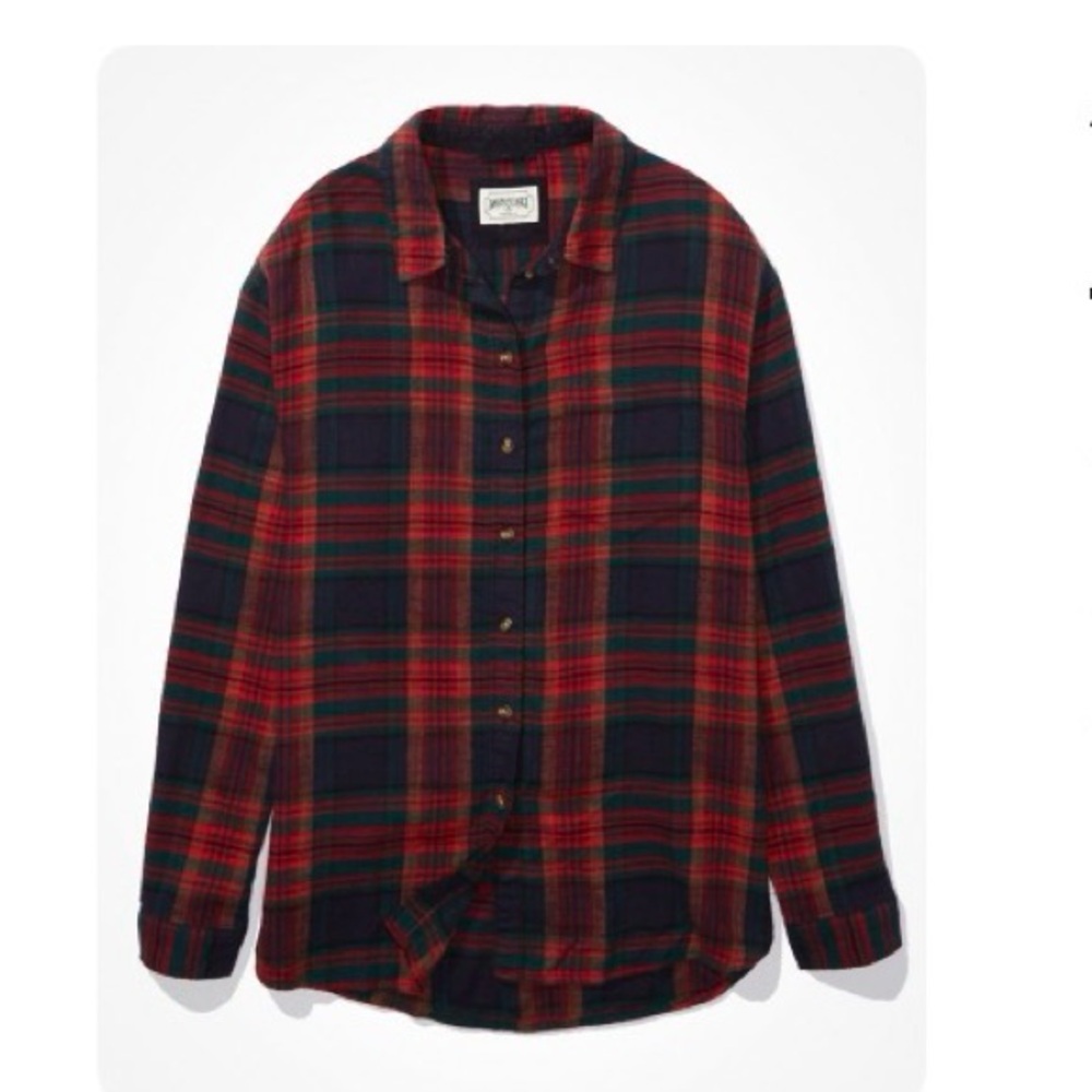 AE Oversized Flannel Shirt